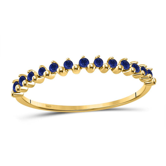 1/8 CTW-SAPPHIRE STACKABLE BAND