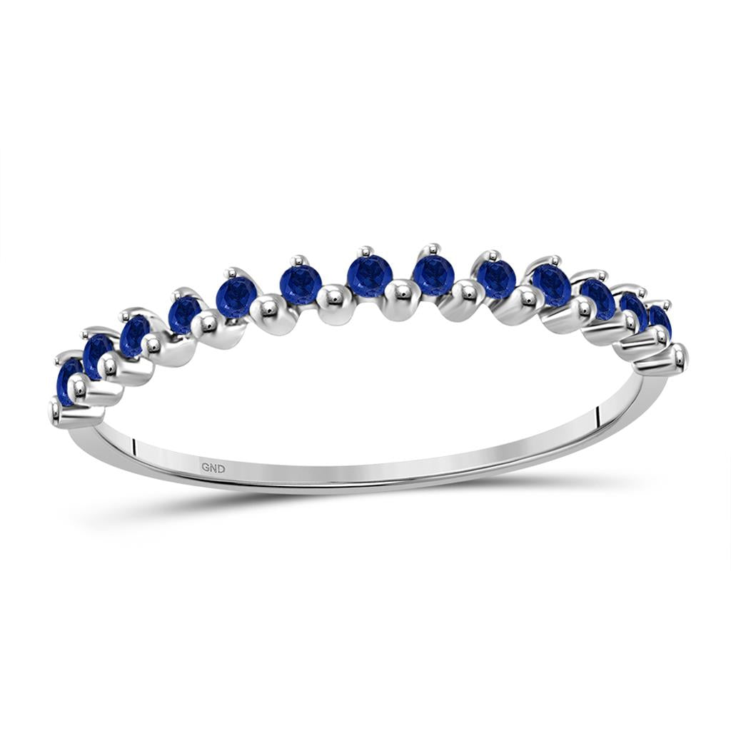 1/8 CTW-SAPPHIRE STACKABLE BAND