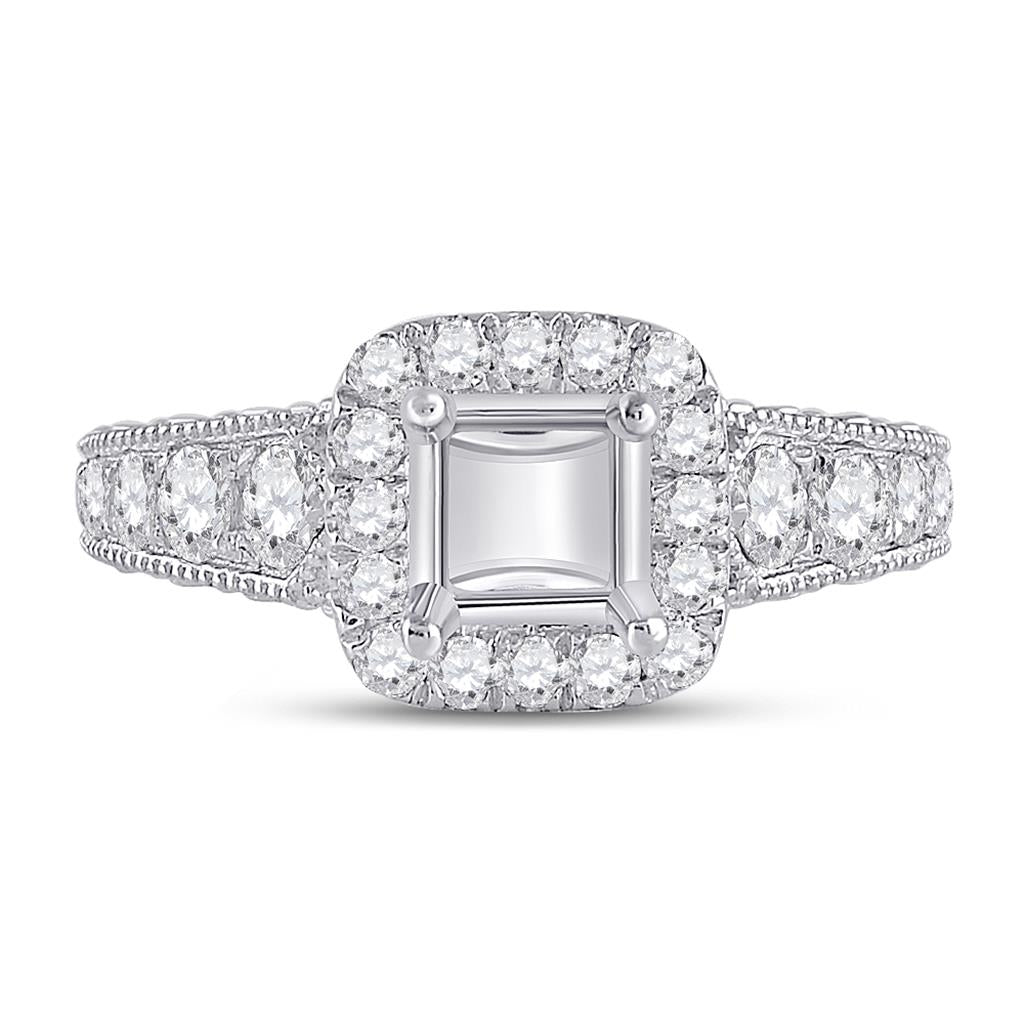 7/8CTW-Diamond SM  1/20CT SAPPHIRE  BRIDAL RING