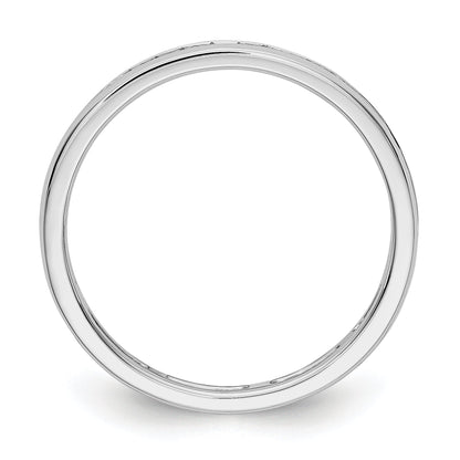 Natural 1/2ct Channel Set Diamond Eternity Wedding Band Ring 14k White Gold