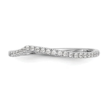 14kw Diamond Contoured Wedding Band