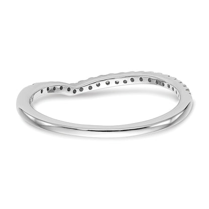 14kw Diamond Contoured Wedding Band