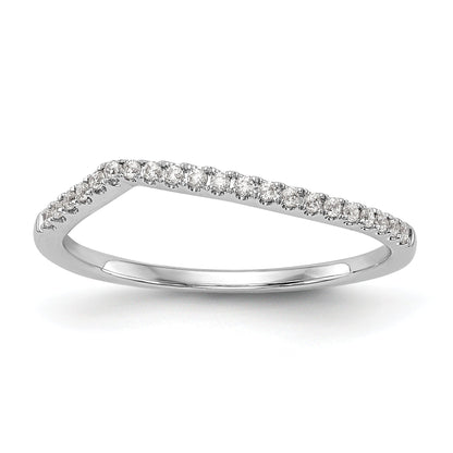 14kw Diamond Contoured Wedding Band